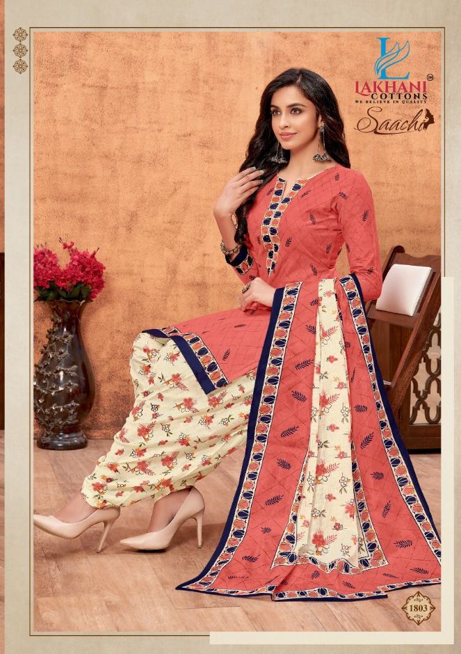 Lakhani Saachi 18 Regular Wear Printed Cotton Designer Dress Material Collection